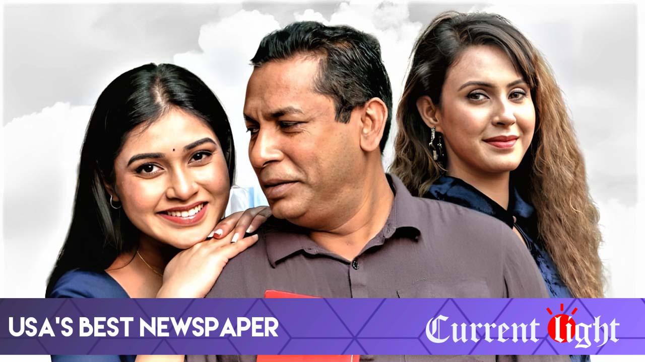 Mim Chowdhury and Anindita Mimi with Mosharraf Karim in “Haramkhor’ drama
