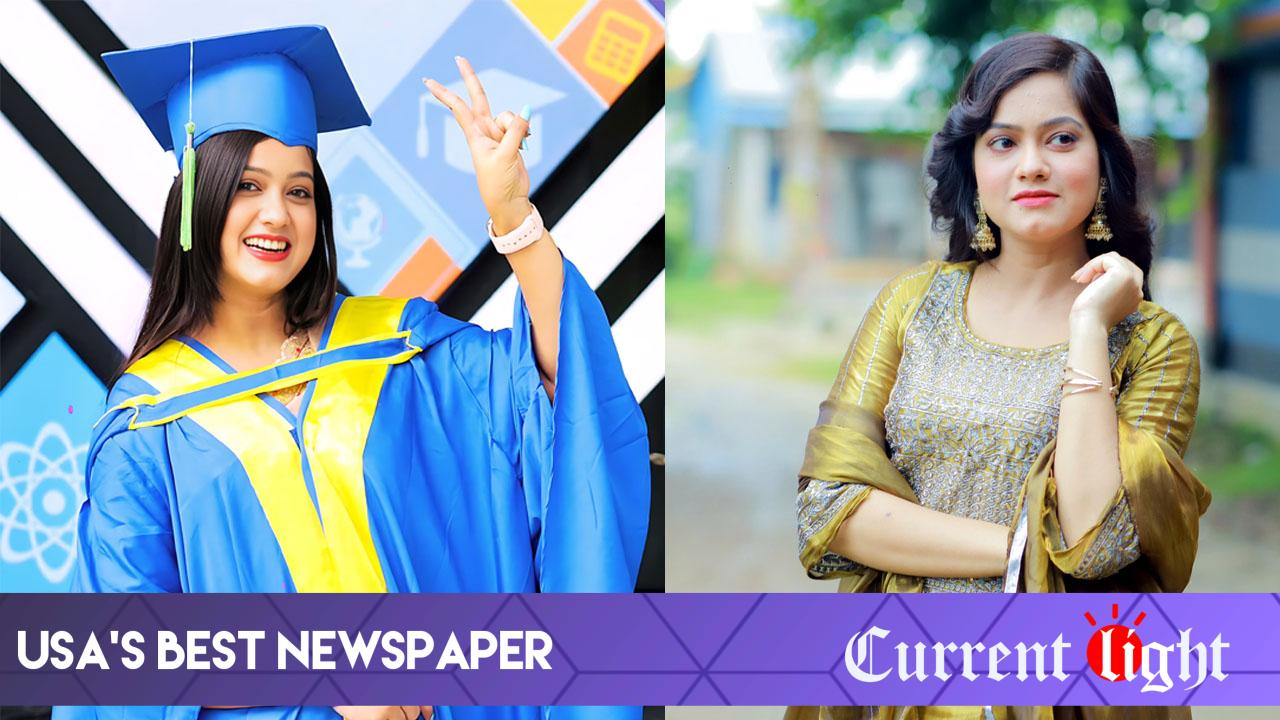Actress Moonmoon Ahmed Moon completed her graduation